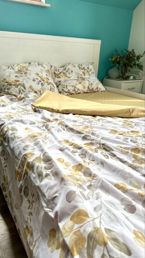 Комплект постільної білизни Сатин (Жовтий)