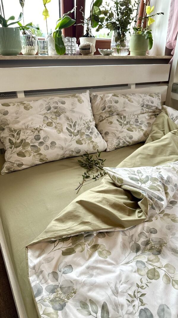 Комплект постільної білизни Сатин (Зелений)