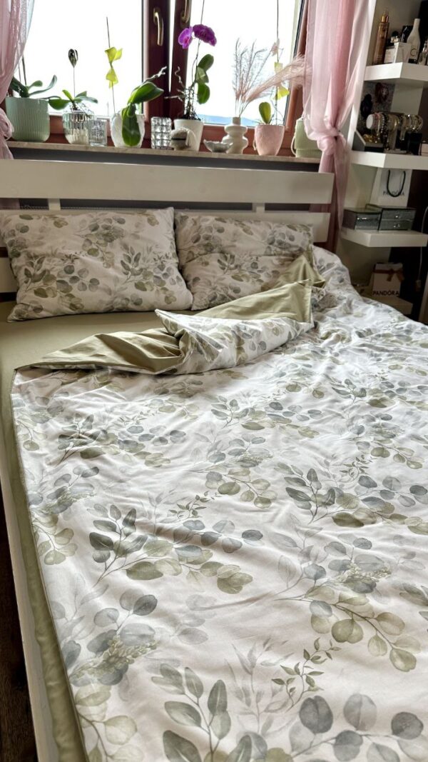 Комплект постільної білизни Сатин (Зелений)