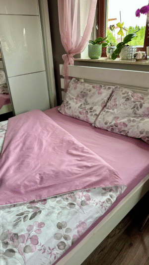 Комплект постільної білизни Сатин (Розовий)