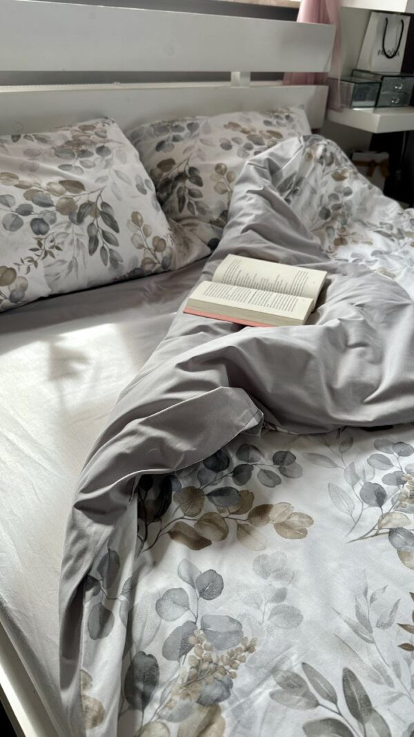 Комплект постільної білизни Сатин (Сірий)