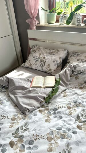 Комплект постільної білизни Сатин (Сірий)